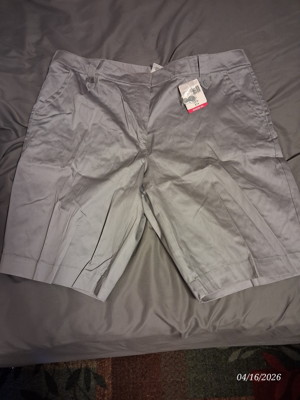 Just My Size Light Gray Women's Bermuda Shorts